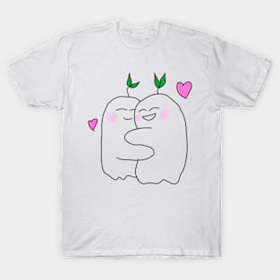 Cute hugging ghosts T-Shirt